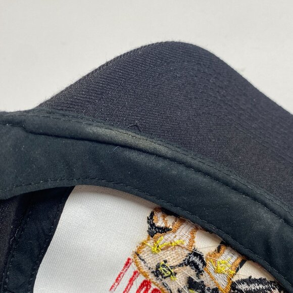Vintage 106th Avcad Fresno CA Snapback Hat Embroidered Bear Logo Black - Picture 7 of 8